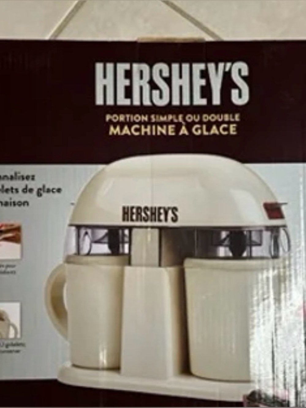 Hershey's Dual Single Serve Ice Cream Machine New